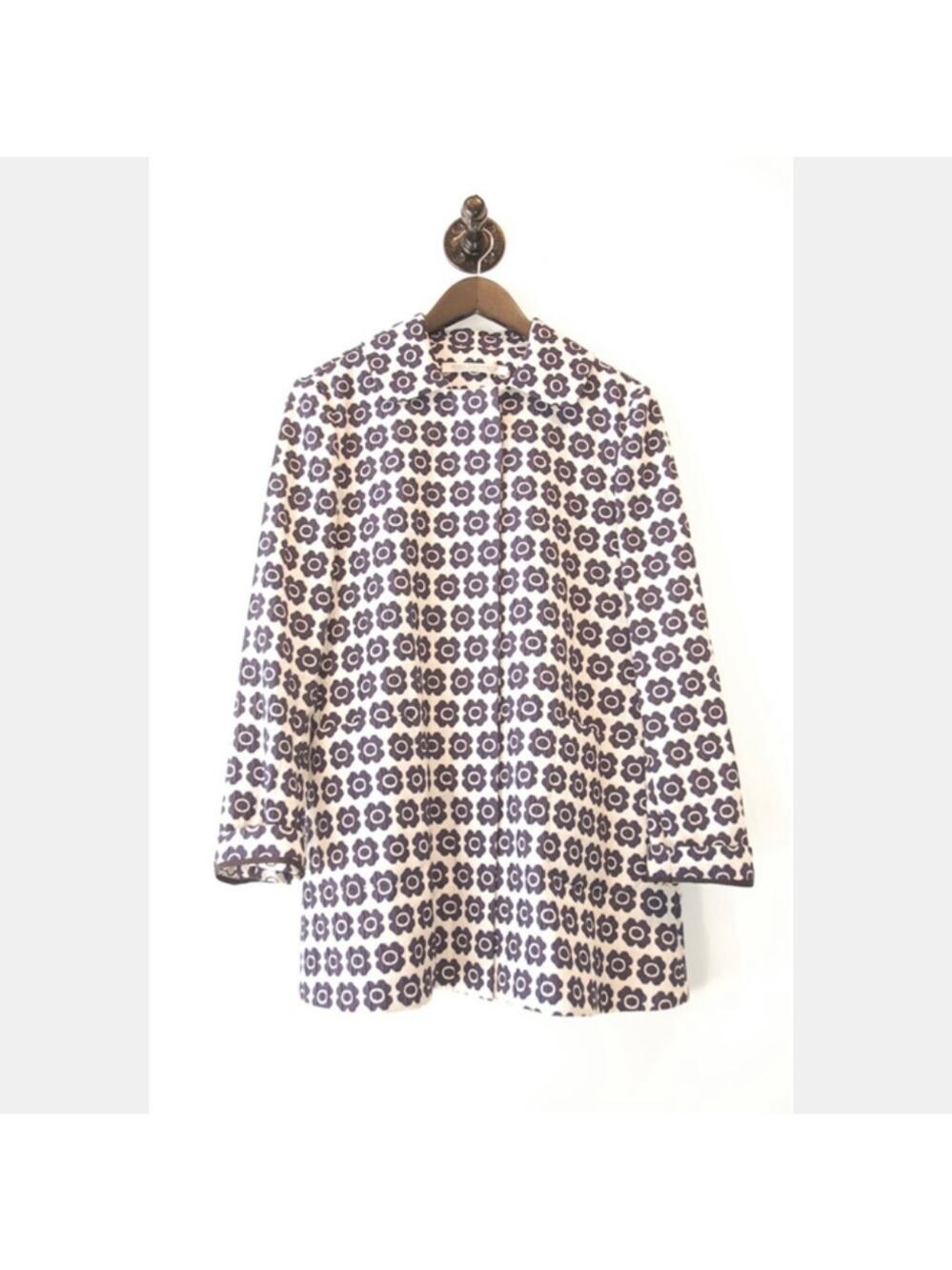 Max Volmary geometric print unstructured jacket size 8
